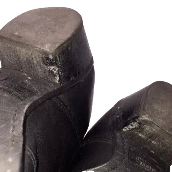 Harley Davidson Ladies Black Leather Motorcycle Riding Boots Size 8M USA Made - Picture 14 of 16